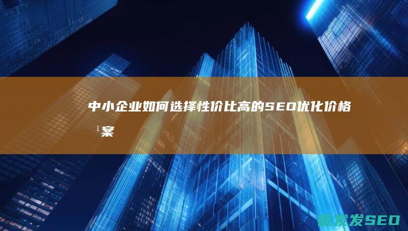 中小企业如何选择性价比高的SEO优化价格方案 (中小企业如何界定)