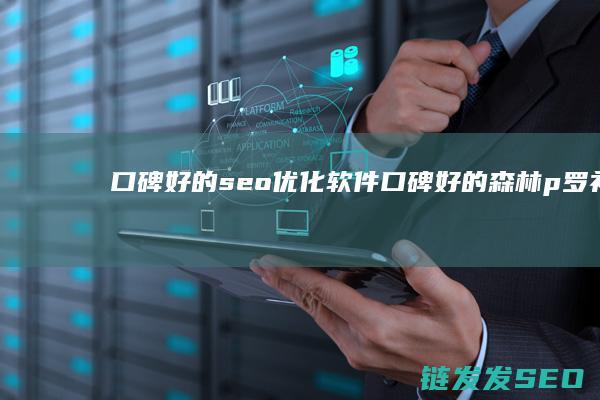 口碑好的seo优化软件 (口碑好的森林p罗衫)